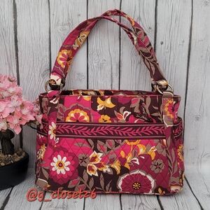 Vera Bradley Shoulder Bag Purse CARNABY Retired 2009 Handbag Tote